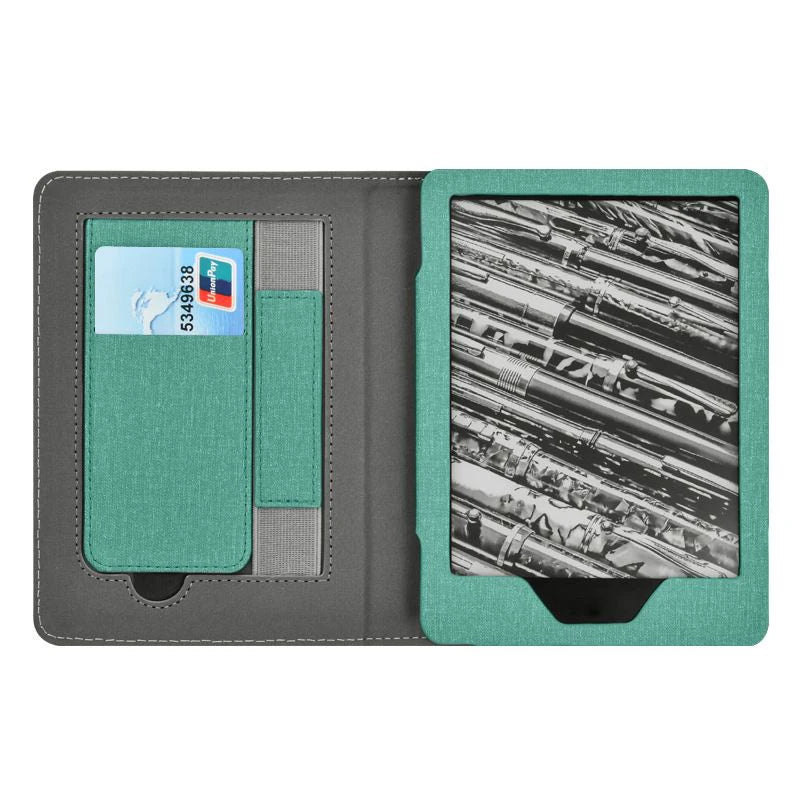 Leather Protective Case Cover for Kindle Paper White 5/6 M2L3EK/M2L4EK/SA568B 6.8"/7" Bracket Handheld Card Holder 11/12th