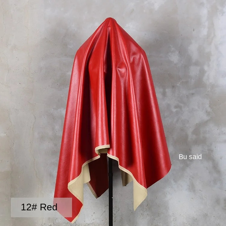 PU Soft Leather Fabric Artificial Leather Waterproof Micro Elastic Clothing Bag Designer Cloth Apparel Diy Sewing