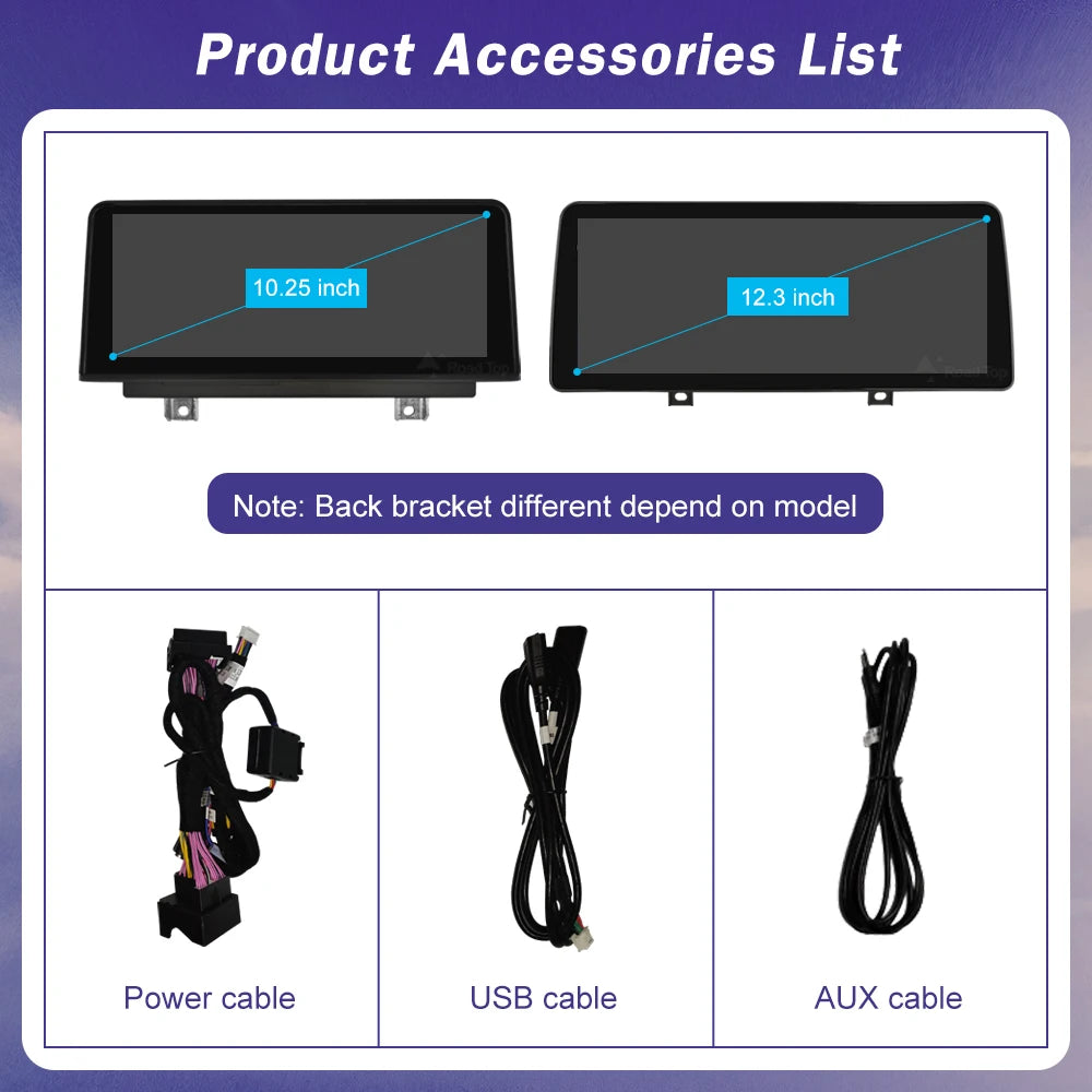 1920*720 Multimedia Touch Screen Wireless Carplay For BMW X3 F25 X4 F26 2014-2016 CIC NBT System Android Auto NBT System