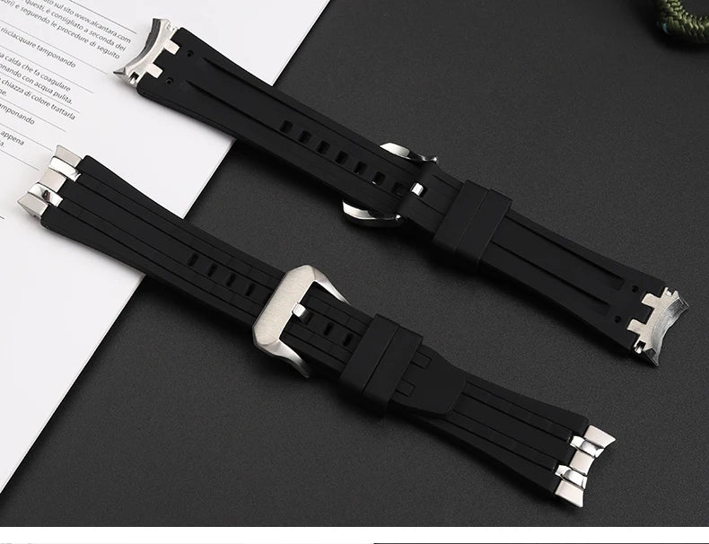 Special Curved Silicone Watch Strap For Citizen Blue Angels AT8020 Skyhawk JY8078 JY8075 8051 8050 Watchband 22mm 23mm 24mm Belt