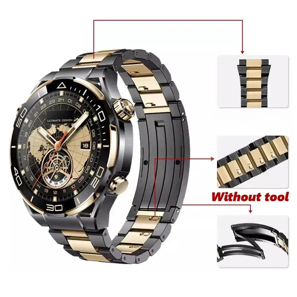 22mm Titanium Strap for Huawei Watch 5 46mm 4 4 Pro Ultimate Metal Bracelet for Huawei Watch GT2 GT3 GT4 GT5 Pro 46mm Watchband