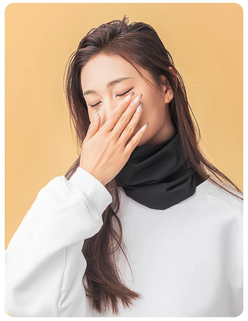 ROCKBROS Winter Warm Cycling Face Mask Windproof Thermal Fleece Bike Headband Scarf Men Women Breathable Cycling Neck Gaiter