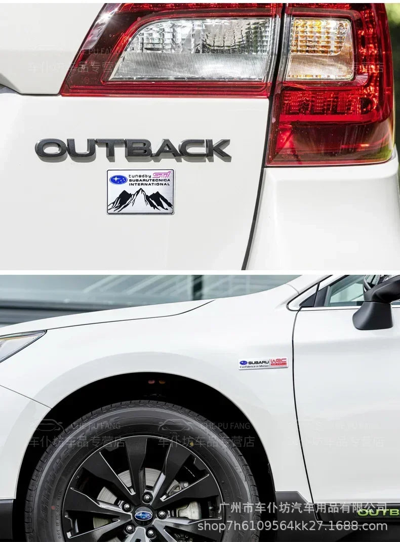 1pc Car Styling Side Fender  Rear Trunk Sticker Decals for Subaru STI  Outback Impreza Legacy WRX XV Forester Ascent Accessories
