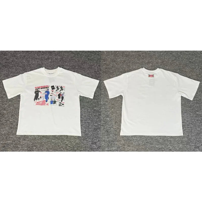 American High Street Trend Mertra T-shirt High-quality Cotton Casual Short-sleeved Top
