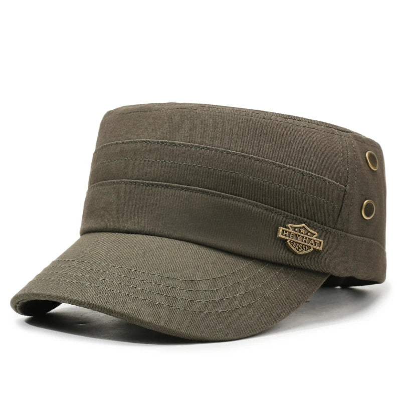 Solid Color Casual Minimalist Versatile Flat Top Hat for Sun Protection During Spring & Autumn Outdoor Activities