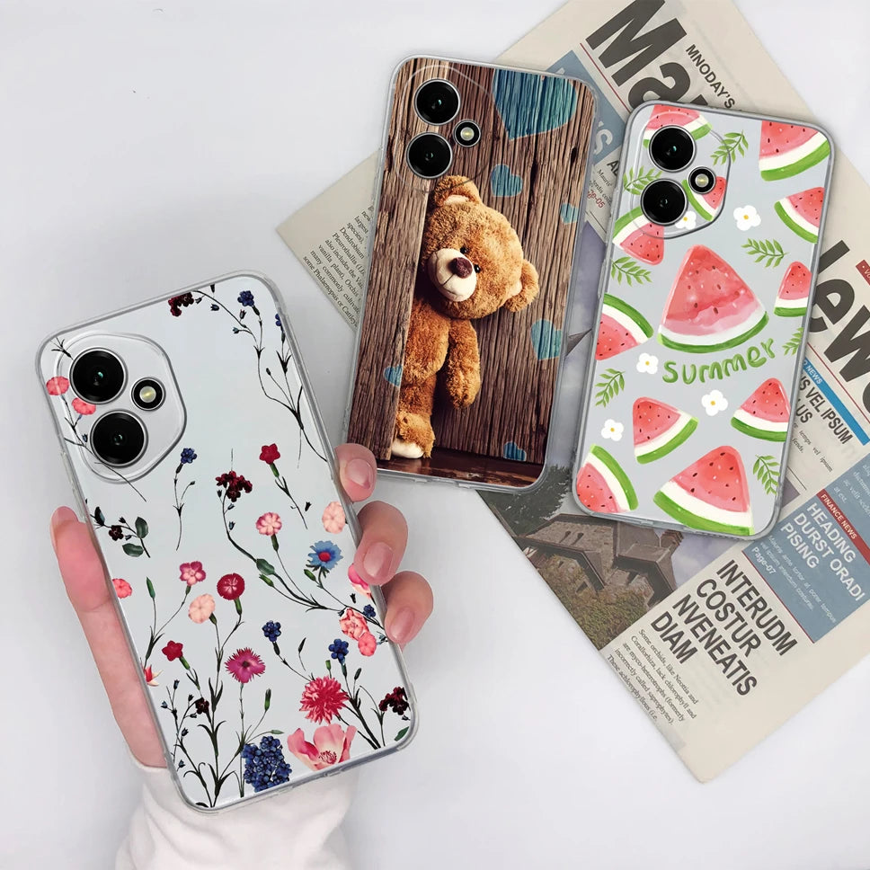 For Honor 400 Pro 5G Case Cute Astronaut Transparent TPU Soft Silicone Phone Back Cover For Honor 400Pro High Quality Funda Capa