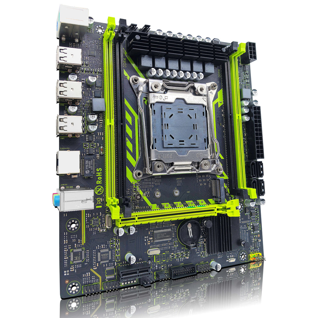ZSUS X99-8D4 Motherboard Set Kit With LGA2011-3 Xeon E5 2650 V3 CPU DDR4 16GB (1*16GB) 2133MHZ RAM Memory NVME M.2 SATA