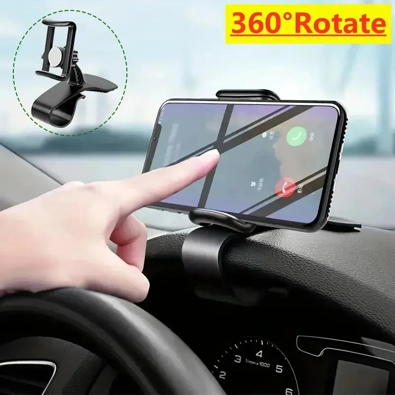 Universal 360 Rotatable Car Phone Holder Dashboard Stand Auto Grip Bracket for Mobile Phones Cell Phone Support Rack