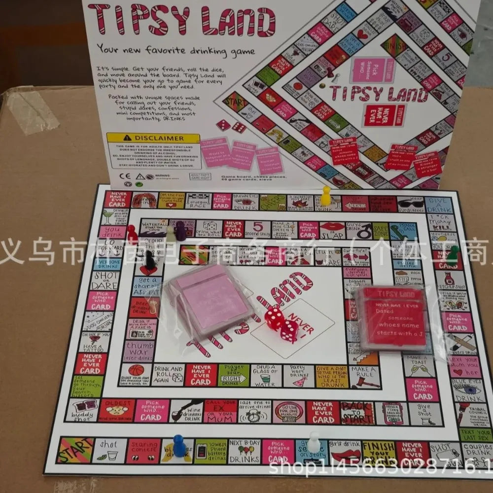 Party Gift of Tipsy Land Party Board Games Fun Drinking Games for Friends