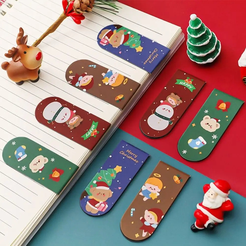 Office Supplies Gifts For Teacher Student Stationery Reading Marker Magnetic Bookmarks Christmas Bookmarks Book Page Folder