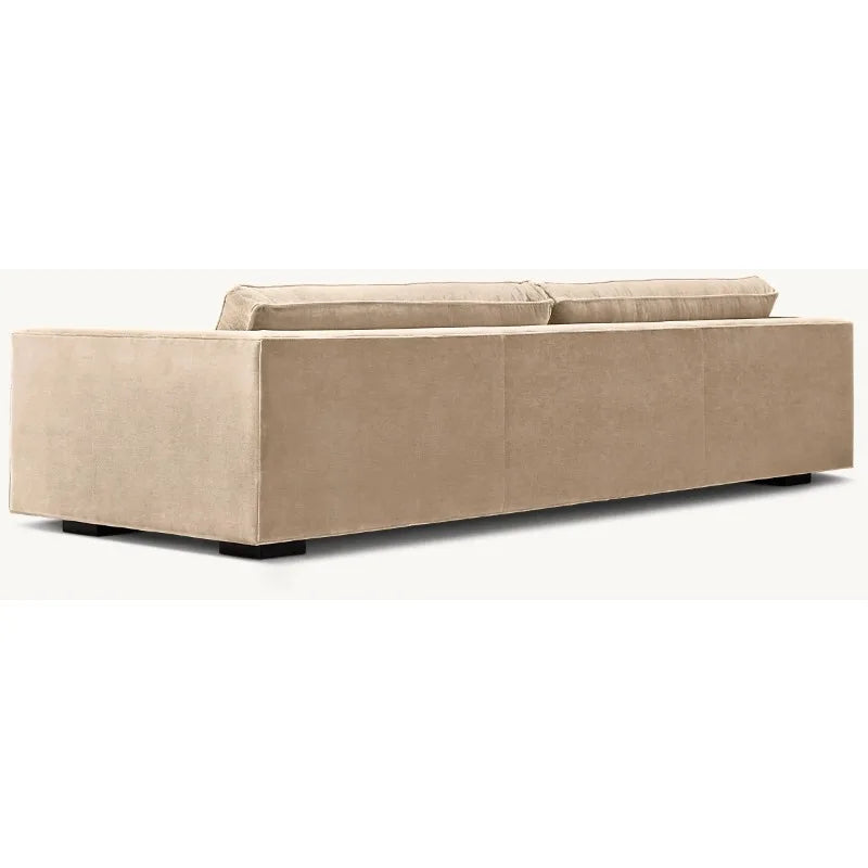 Luxury Hotel Indoor Furniture Hand Assembled Velvet Upholstery Living Room Bedroom Bench-seat Sofa