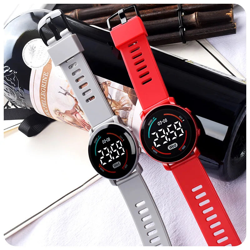 LED Digital Kids Watches Luminous Waterproof Sport Children Watch Silicone Strap Electronic Wrist Watch For Boys Gril reloj niño