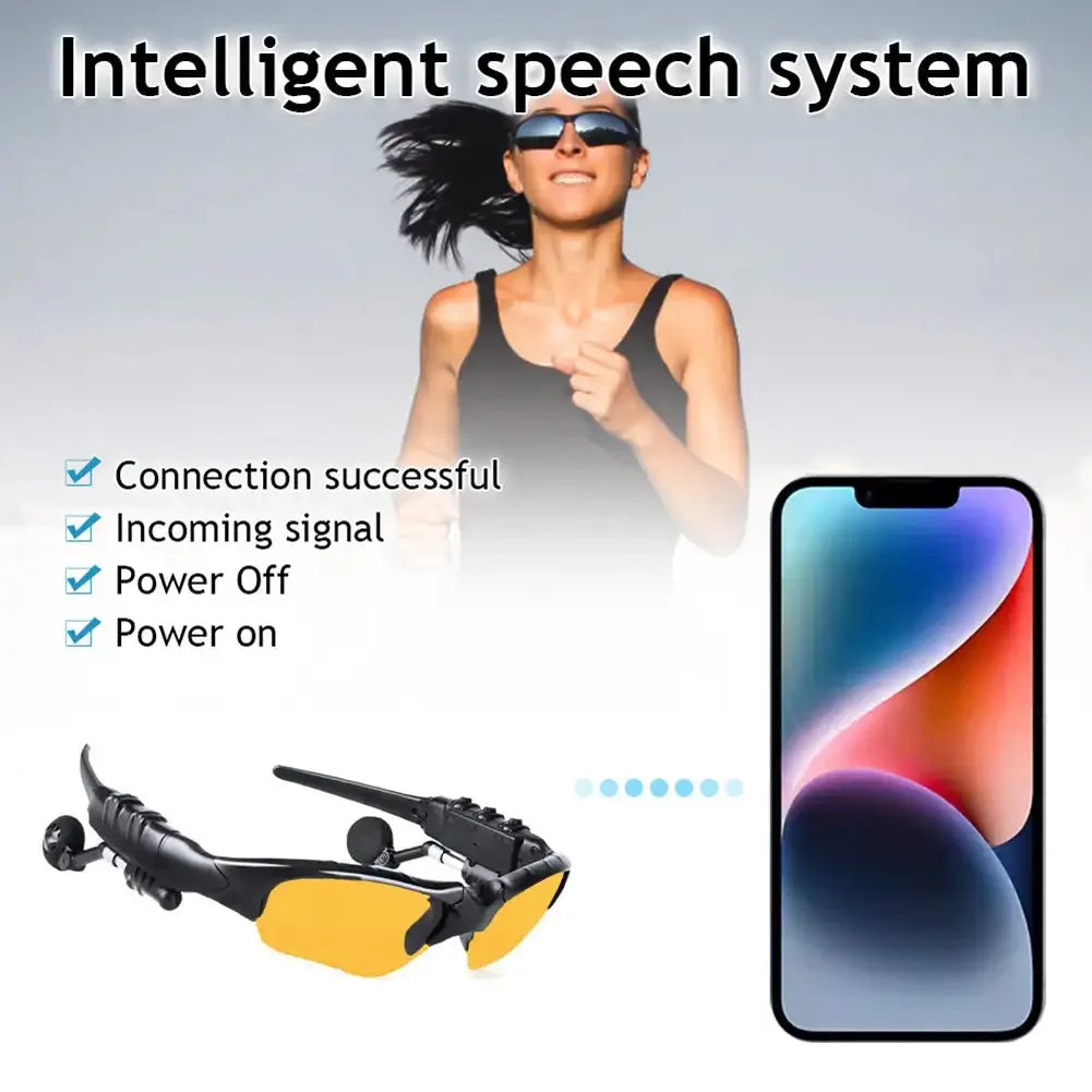 Wireless Bluetooth Sunglasses Wireless Headset Protection Polarized Sunglasses Sport Cycling Driving Glasses Music Earphone