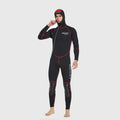 3mm Neoprene Wetsuit Men Hooded Warm One-piece Long Sleeve Diving Suit Cold Proof Sunscreen Surfing Swimming Snorkeling Swimsuit
