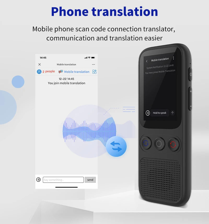 Language Translator Offline Voice Photo Translation WiFi Portable Translator 138 Languages Translator Device for Travel Business