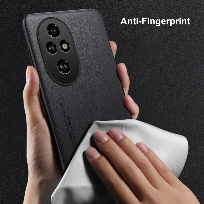 Luxury Leather Phone Case For Honor 200 Pro Protective Cover Matte Silicone Shockproof Case For Honor 200 Lite 5G Honor200 Pro