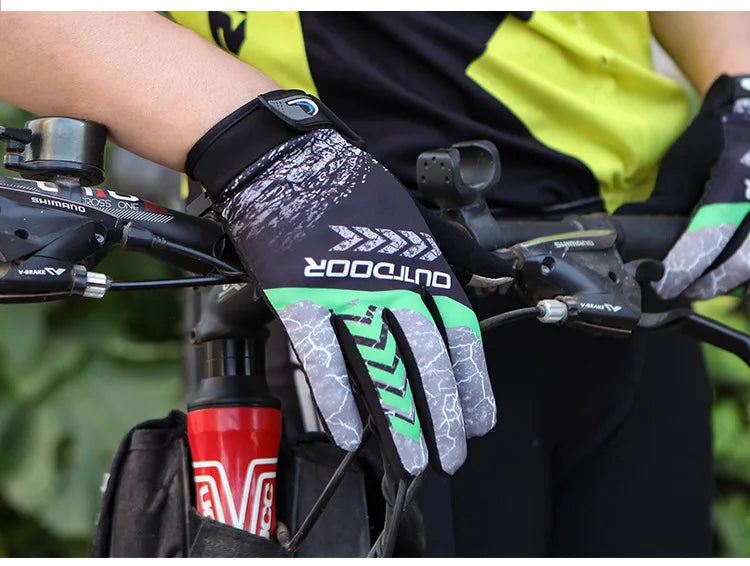 MTB Bike Bicycle Gloves Cycling Full Finger Glove Motorcycle Gloves Men Women Non-slip Sunscreen Breathable Touchscreen Outdoor