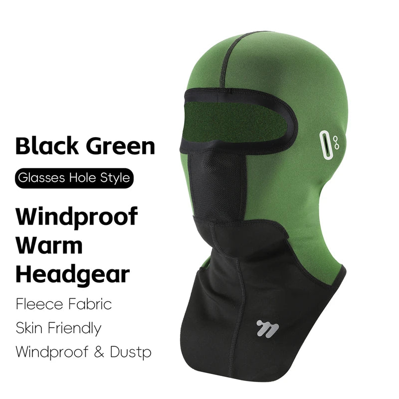 WEST BIKING Winter Warm Cycling Cap Windproof Thermal Bicycle Motorcycle Balaclava Men Women Running Skiing Scarf Full Face Mask