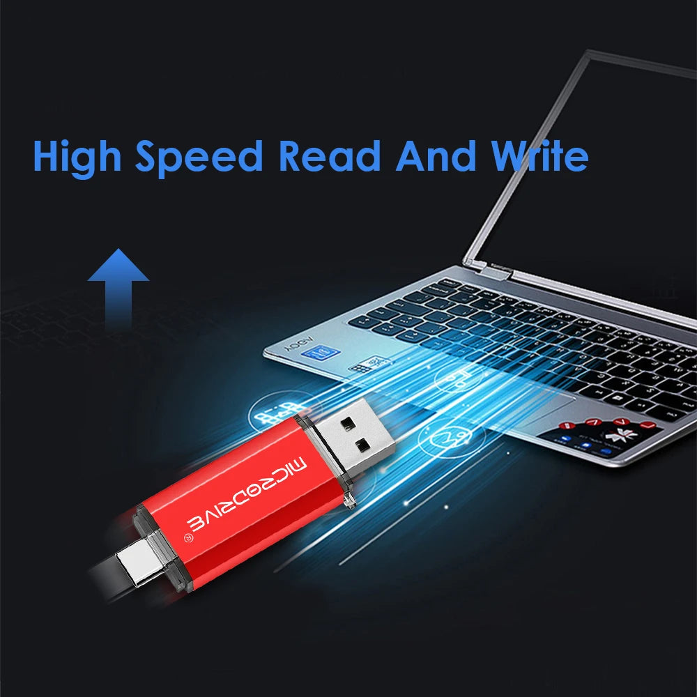 OTG  type c USB Flash drive cle Real capacity 8GB 16GB 32GB 64GB 128GB USB MICRO pendrive for smart phone
