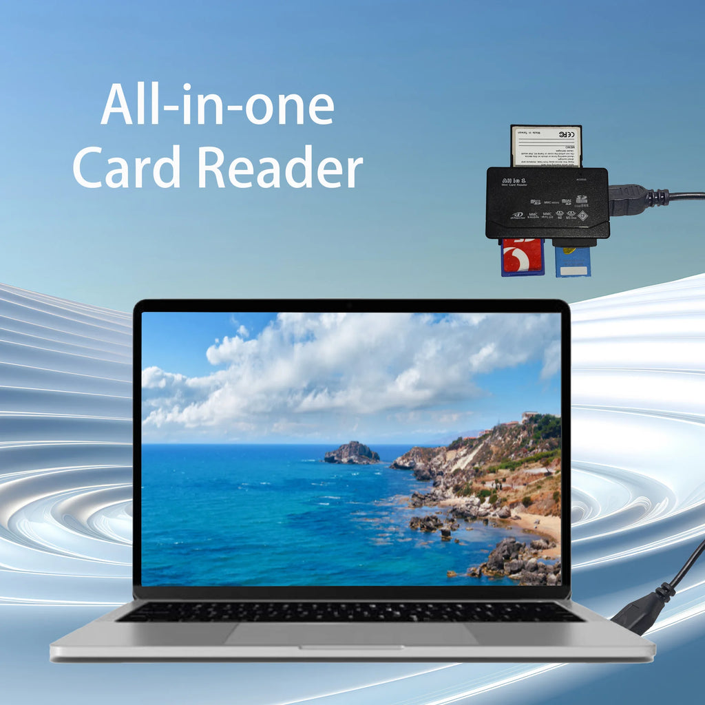 Lecteur de carte mémoire tout-en-un lecteur de carte externe USB SD/TF/M2/MS/XD/CF lecteur pour PC appareil phot