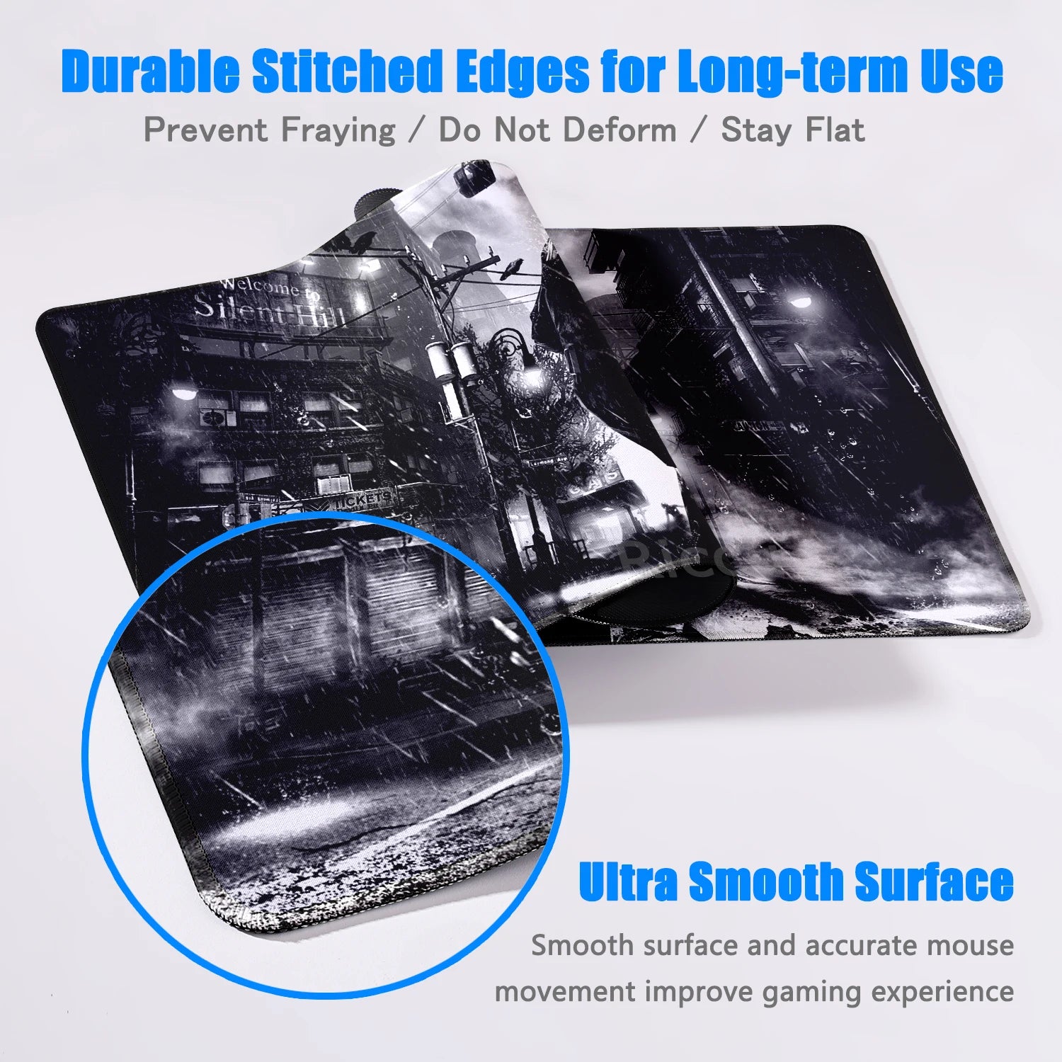 Game S_silent Hill Mouse Pad Large Gaming Extended Mat Gamer PC Mousepad Compute Keyboard Mousemat XXL Carpet Laptop accessories