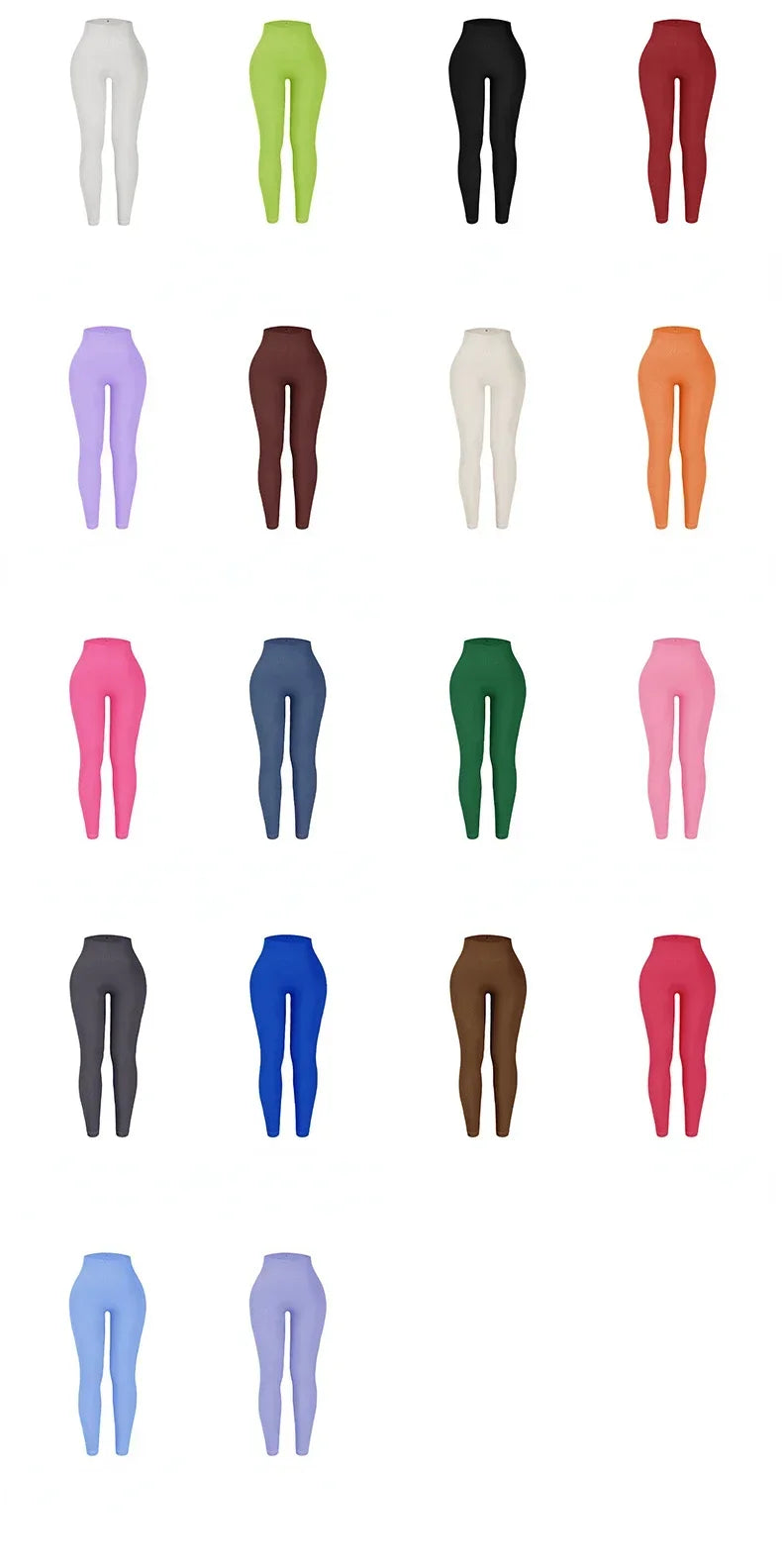 Women Thread Solid Leggings Seamless Knit Yoga Leggings Gym Workout Running Stretchy High Waist Hip Liftting Skinny Gym Tights