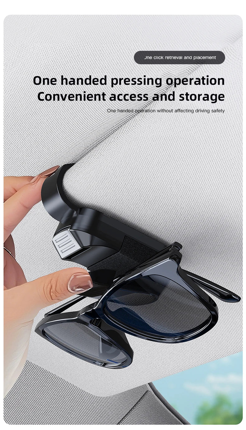 Car Sun Visor Glasses Clip Mirror Style Sunglasses Holder For Lincoln Continental MKZ Town-car Aviator Navigator MKX Car Gadgets
