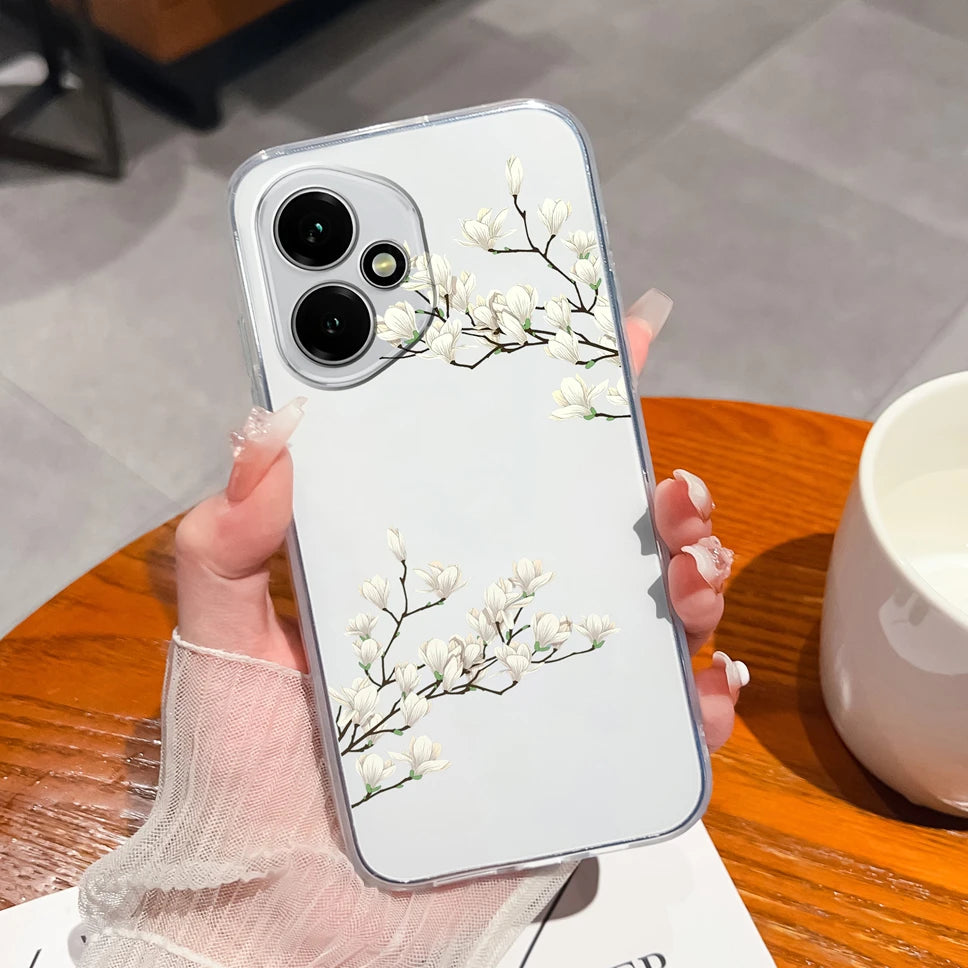 For Honor 400 Pro 5G Case Cute Astronaut Transparent TPU Soft Silicone Phone Back Cover For Honor 400Pro High Quality Funda Capa