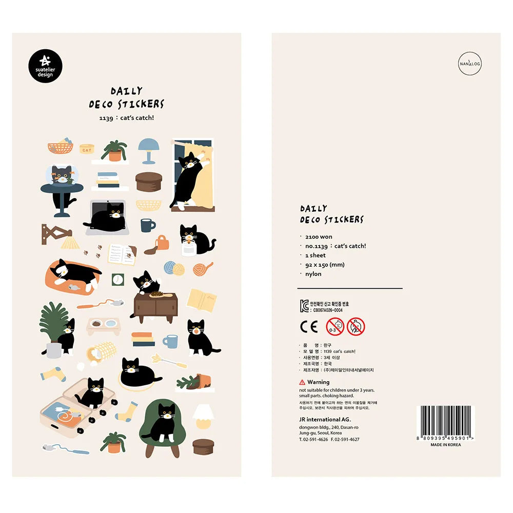 Korean Import Suatelier Brand Fresh Flower Food Cartoon Stickers Scrapbooking Diy Journal Stationery Sticker Deco Aesthetic Gift