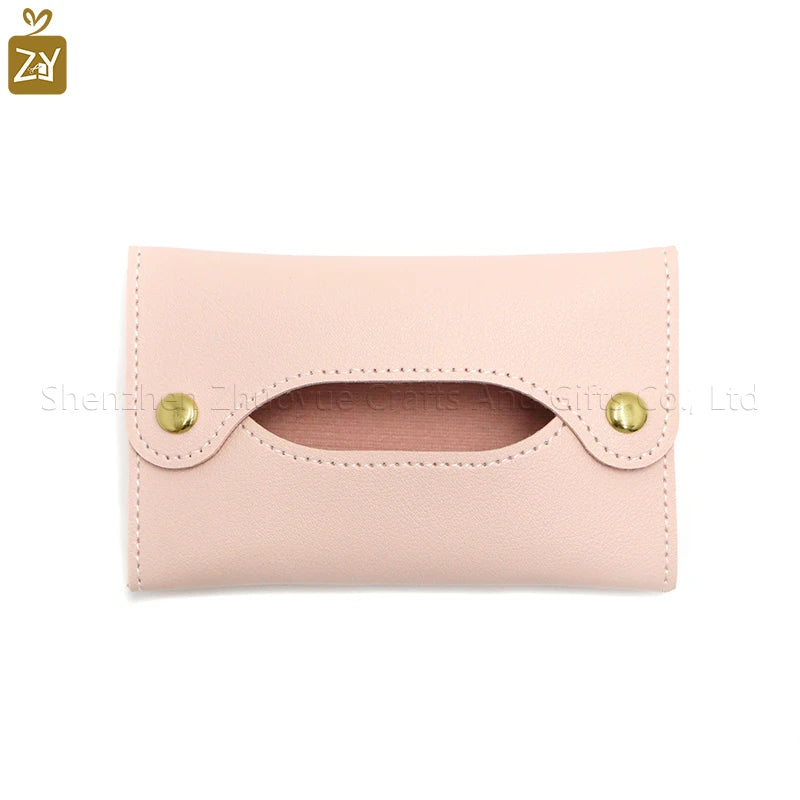 Mini Japanese style pu leather tissue bag tissue box living room bathroom tissue organizer car tissue wet towel box