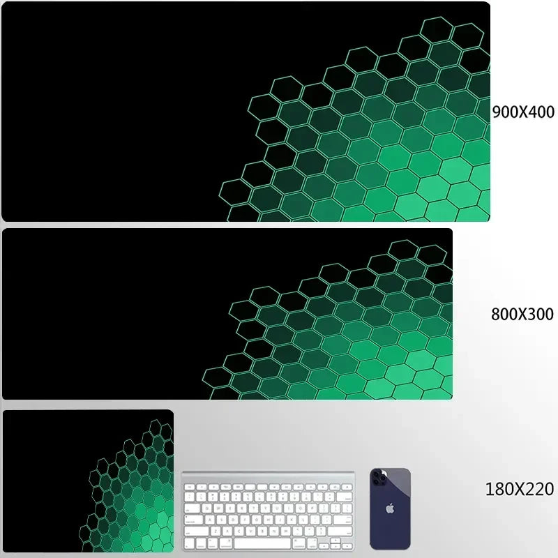 900x400 Geometric Art Large Gaming Mouse Pad Gamer Big Mouse Mat Computer Gaming Locking Edge MousePad Keyboard Desk Mice Pads