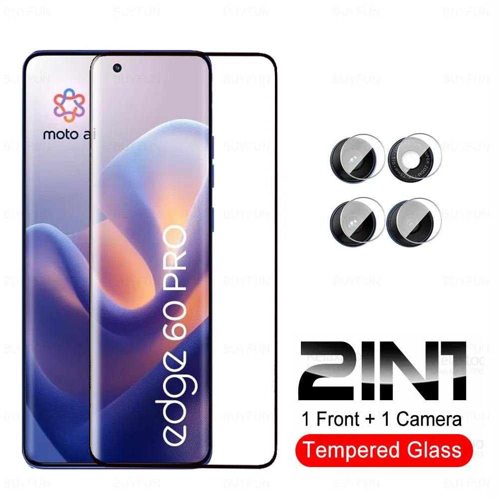 9H Curved Glass For Motorola Edge 60 Pro Screen Protector Moto Edge60 Fusion Tempered Glass MotoEdge60 5G 2025 Phone Camera Film