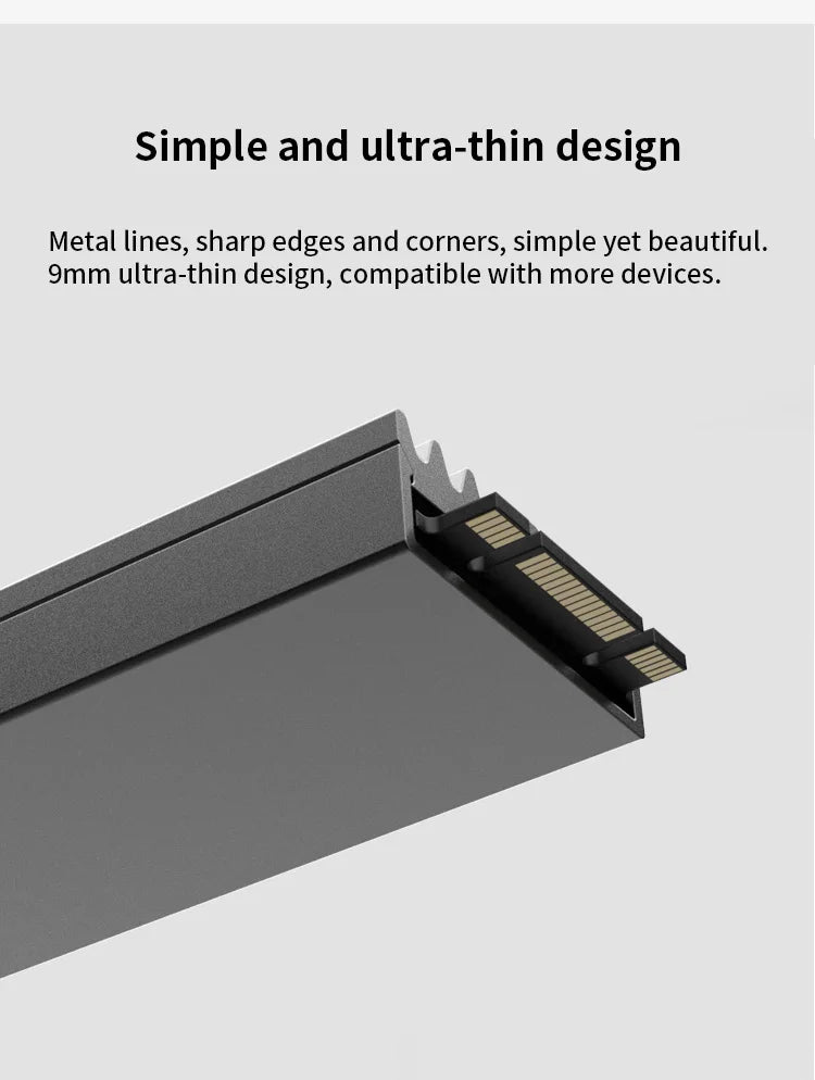 TEUCER M2-LD02 M.2 Cooling Heatsink SSD Heat Dissipation Kit NVME For 2280  Hard Disk Desktop Computer