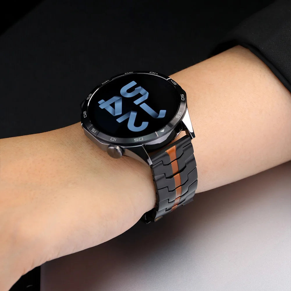 22mm Metal Bracelet For Huawei Watch GT5/5 Pro GT4 GT3 GT2 46mm Stianless Steel Strap Correa For Huawei Watch 4/3 Pro Wrist Band