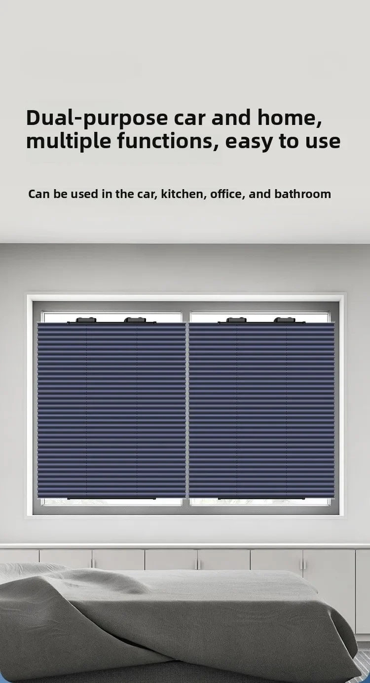Car Sunscreen Front Block Automatic Folding Insulation Blinds