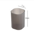 1Pcs Semi Transparent Frosted Pen Holder Slanted Makeup Brush Lipstick Organizer Multifunctional Stationery Storage Tube