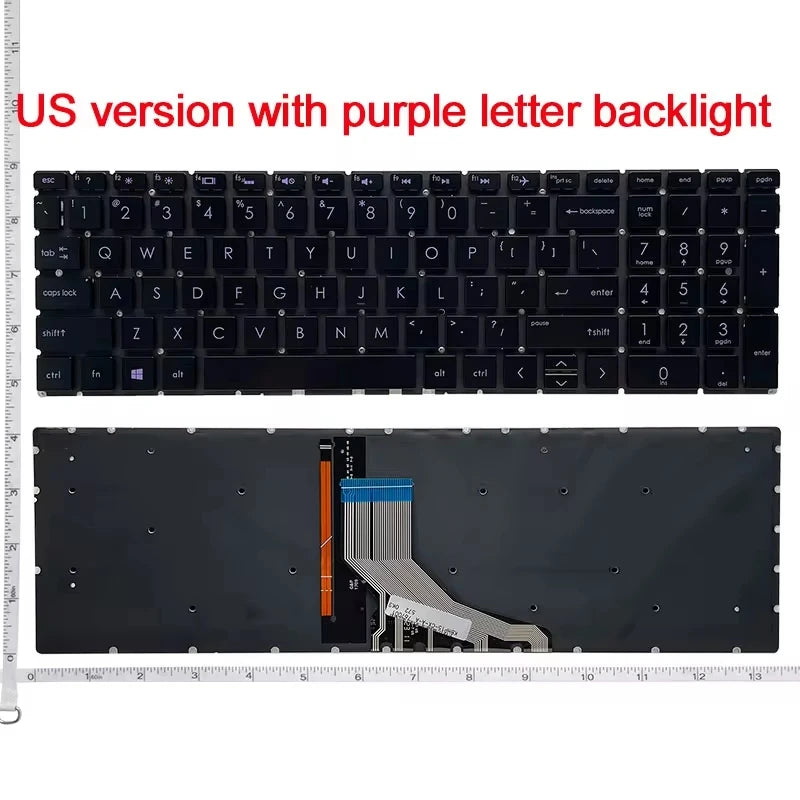 US/RU/UK keyboard FOR HP 15-DB/DX/DA/CX/DR/GW 15m-DS 250 255 256 G7 15-CN/CS/CR/CW/EC/CH/DK/DS TPN-C135/143 15T-cn 15S-DY 17-BY
