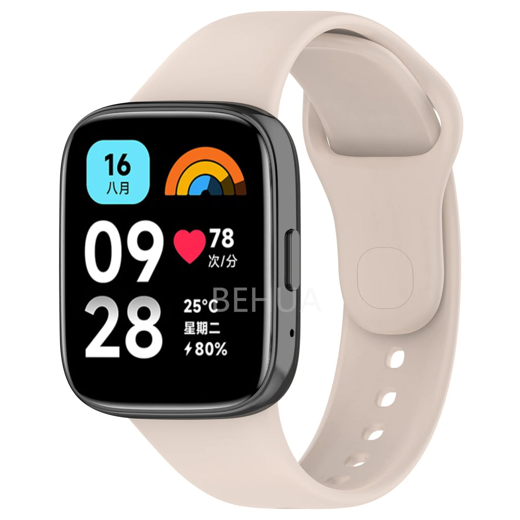 Silicone Band Strap For XiaoMi Redmi Watch 3 Active /For Redmi Watch 3lite Watchstrap Smart Sport WristBand Bracelet Replacement