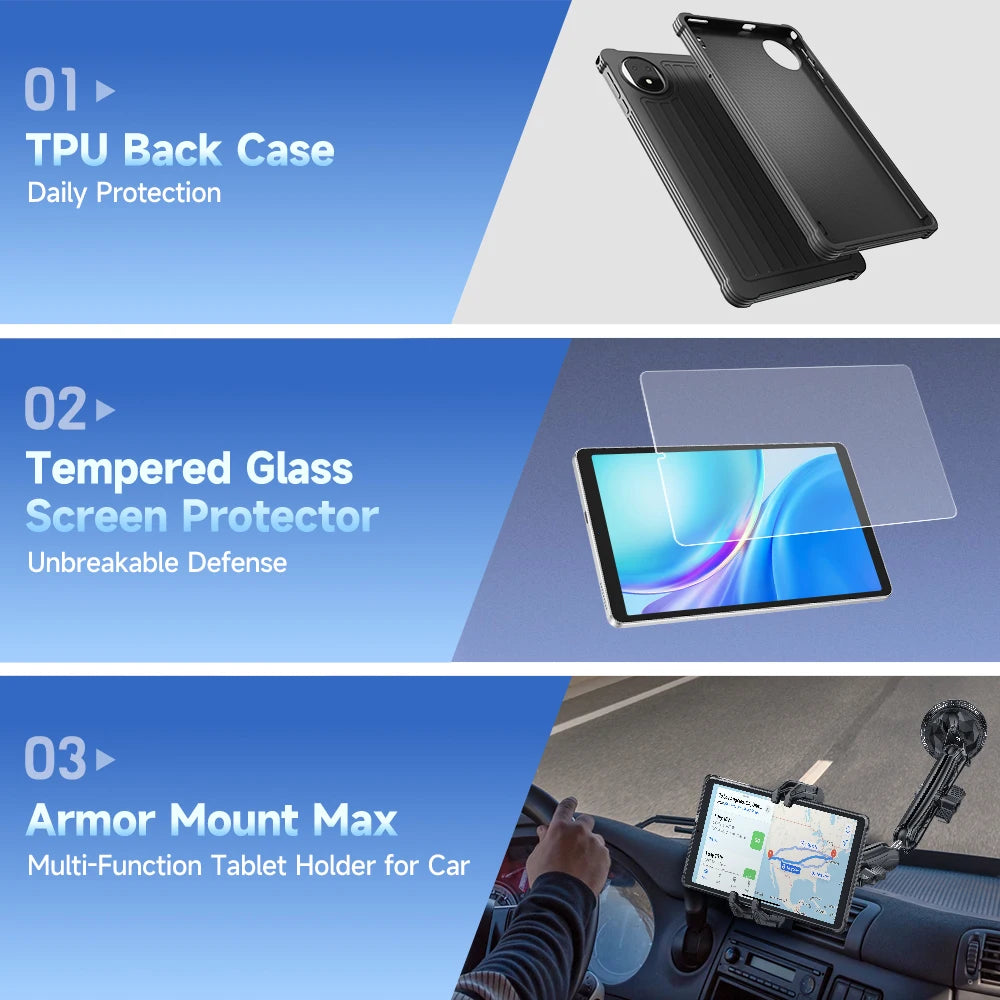 Ulefone Tab A9 Pro Tablet MTK G91 8.68" Up to 8GB RAM (4+4) 128GB ROM 12MP+13MP Android 15 4G Tablet