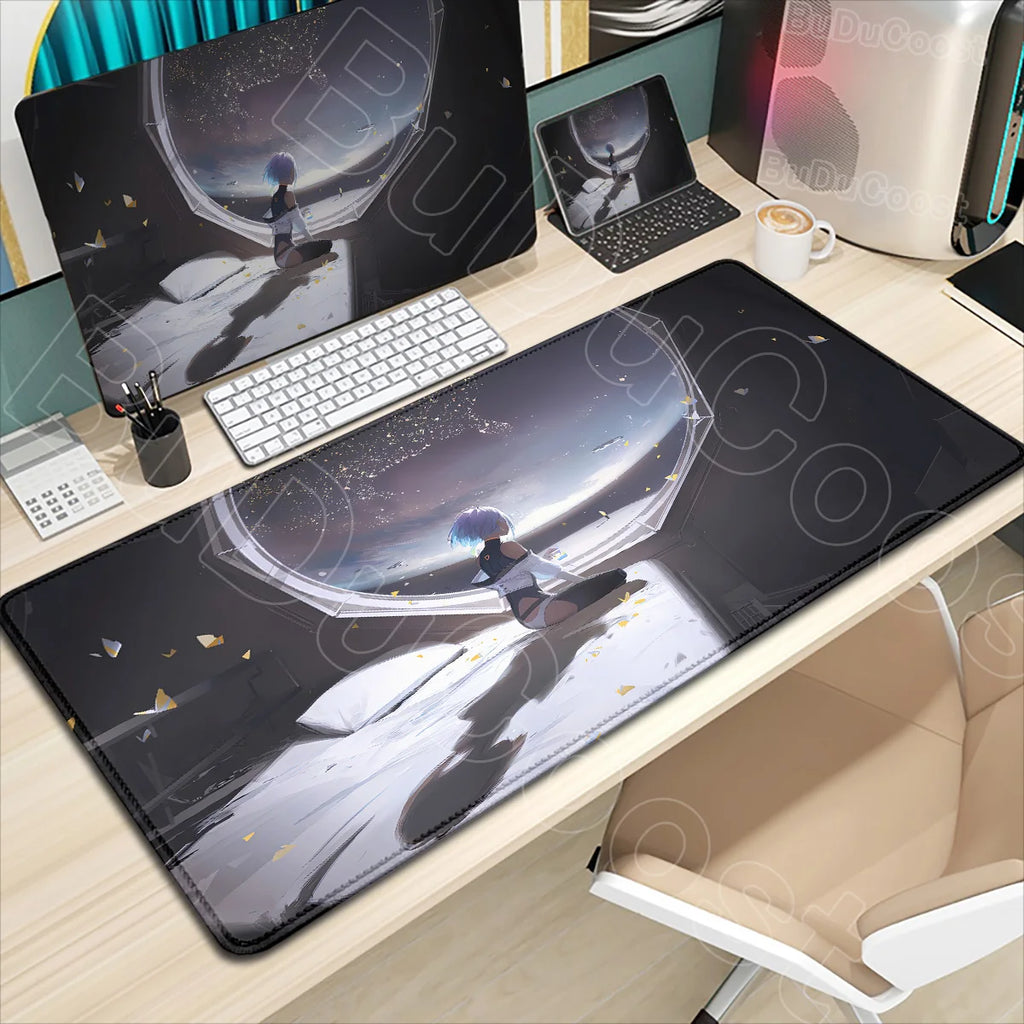 HD Printing New Wallpaper C_cyberpunk E_edgerunners Mouse Pad Non-slip Mousepad Computer Gamer LockEdge Desk Mat PC Keyboard Mat