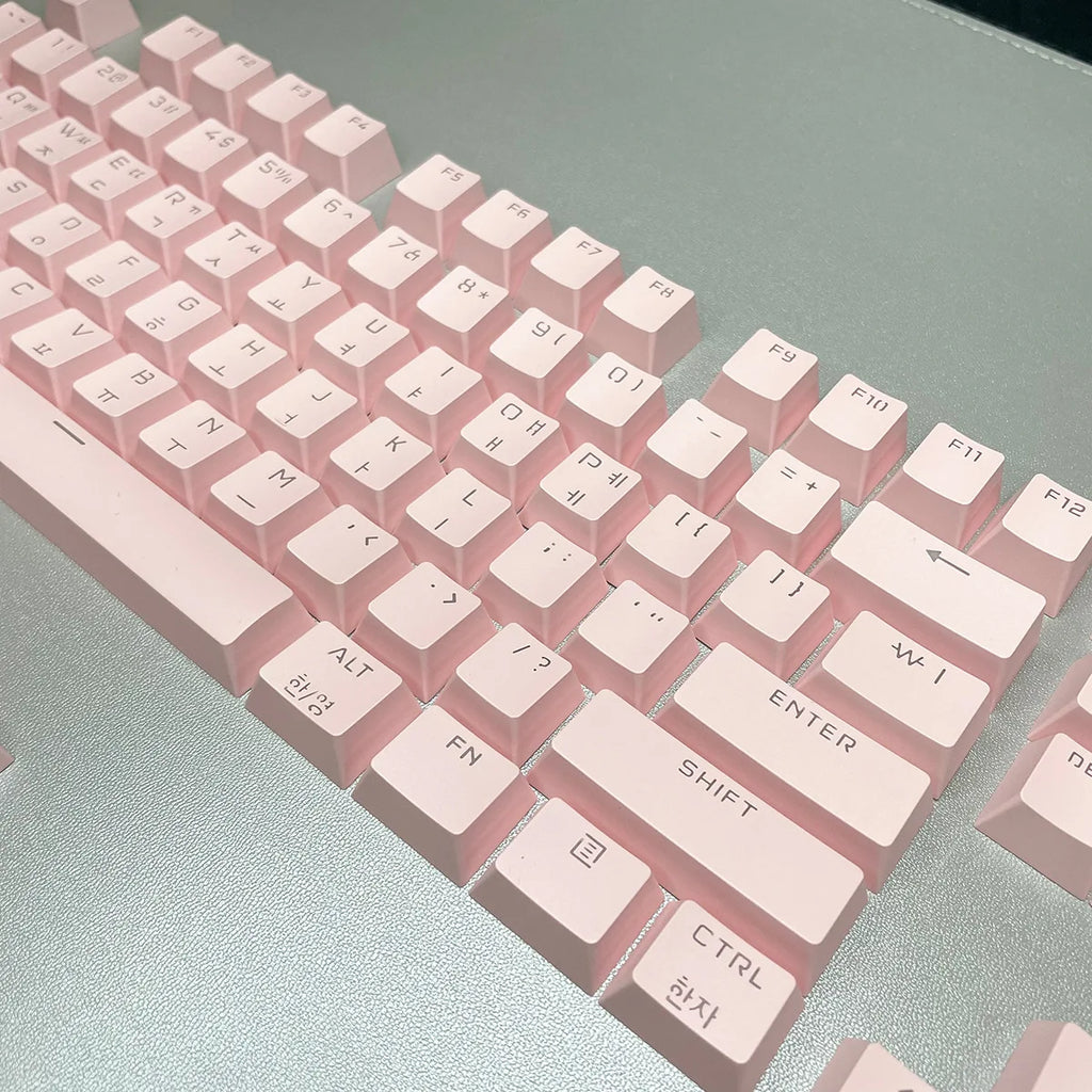 Russian Keycaps Spanish Arabic Korean Portuguese French German Thai Letters Translucent Keycaps For Cherry MX Switch 104 Key LK1