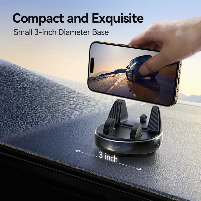 Joyroom Dashboard Car Phone Mount Holder One-Handed Operation Car Navigation Holder For 4.7-7'' Phones 360° Rotation For iPhone