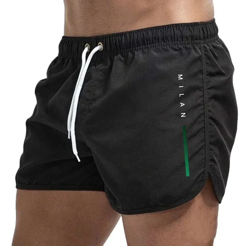 New Summer Men's Swimwear Breathable Board Shorts Male Surfing Swimsuit Fitness Training Shorts Casual Printed Beach Short Pants