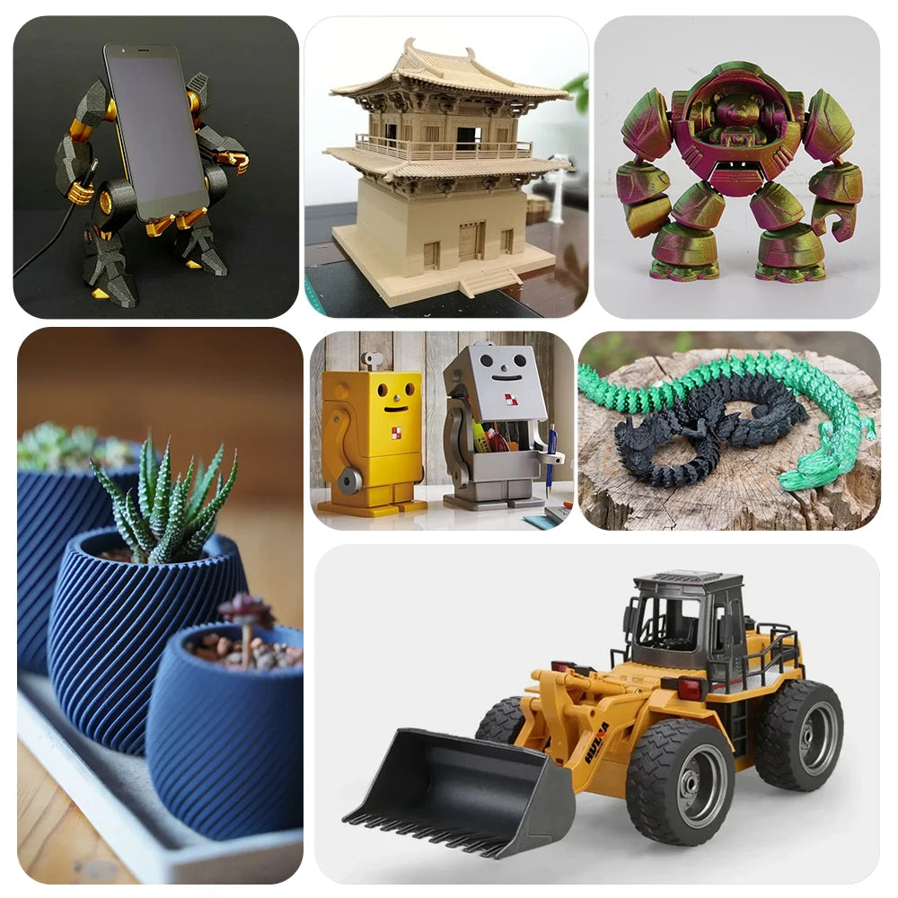 5kg/set PLA/PETG/TPU Filament 1.75MM 3d Printer Filament Materials 100% No Bubble Plastic Printing Materials for 3d Pen