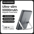 MOVESPEED S10 Slim Magnetic Power Bank 10000mAh PD20W Portable Charger Wireless External Battery for iPhone 16 Samsung Powerbank