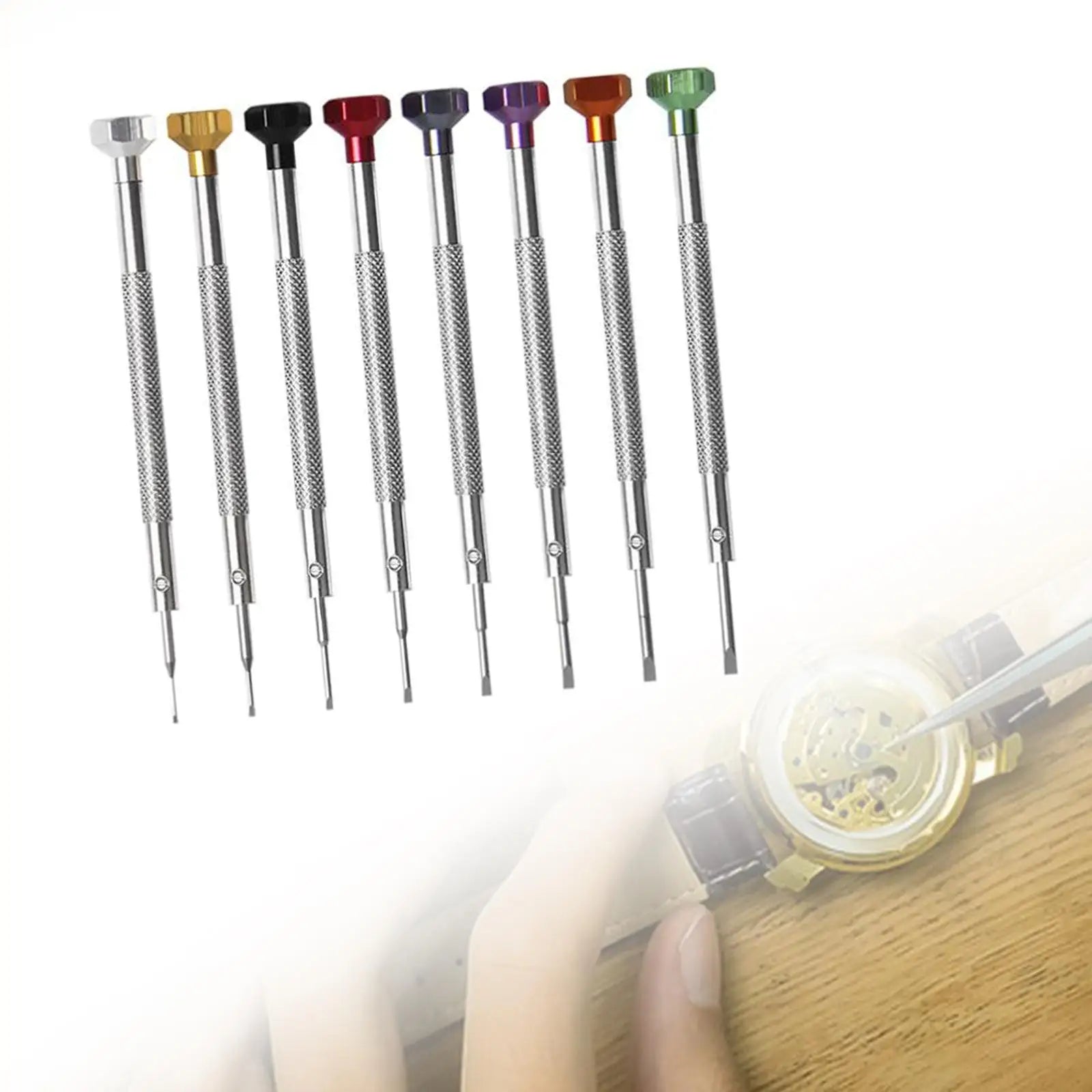 8 Pieces Watchmakers Screwdrivers Small Screwdriver Set for Glasses Cameras