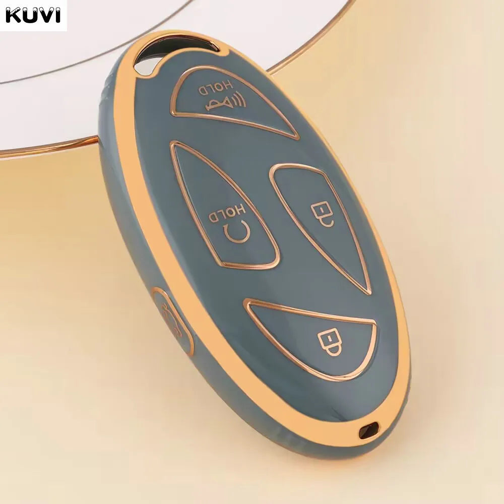 Fashion TPU 5 7 Buttons Car Key Case Cover Shell For Xiandai IONIQ 6 New Grand Prix GN7 Kona Protector Fob Bag Accessories