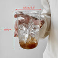 Functional Glass Coffee and Latte Cups, Transparent Milk and Juice Mugs, Simple Household Drinkware, Coffeeware Water Bottles.