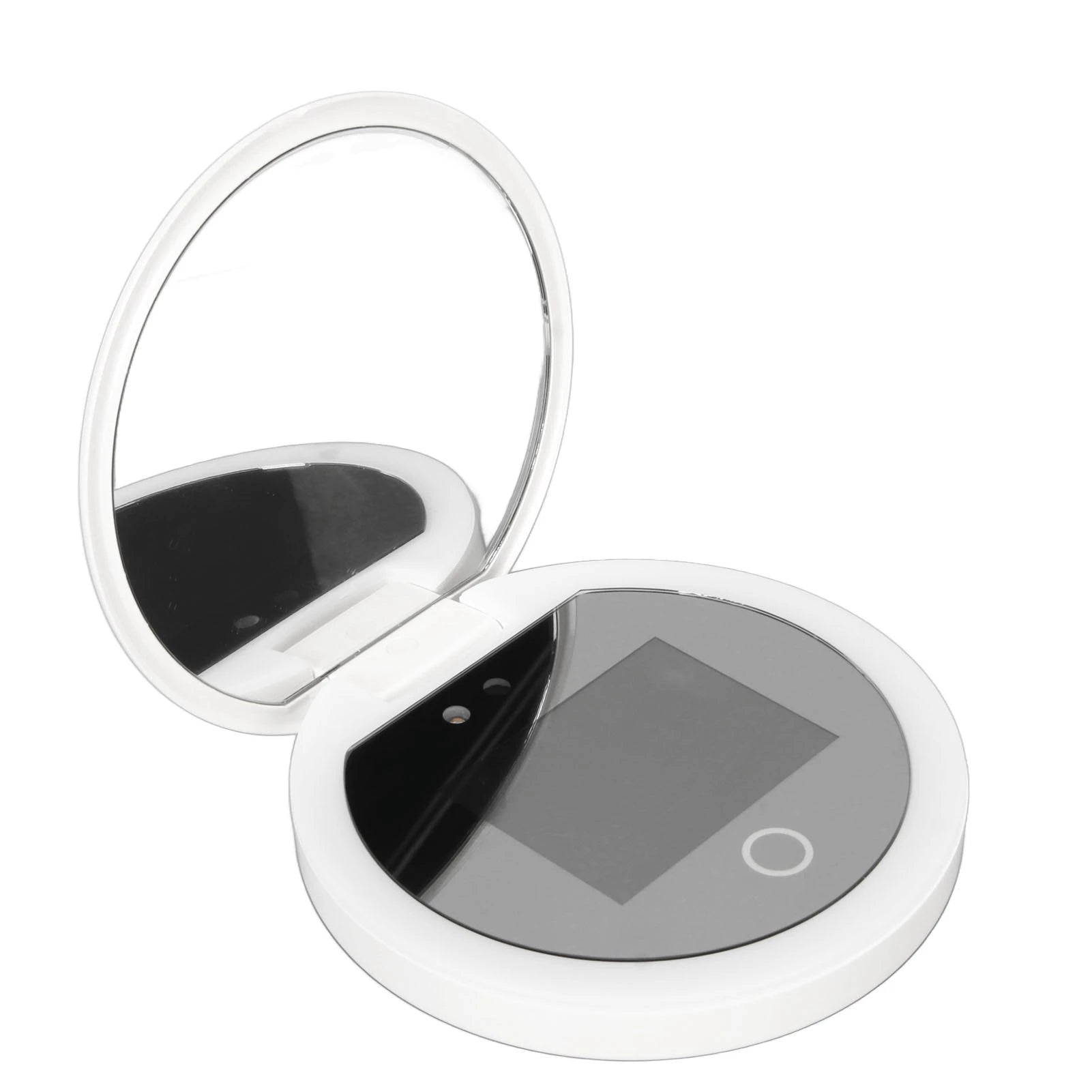 Sunscreen Mirror UV Camera UV Mirror Sunscreen Testing Camera with Light 2X Magnification Travel Makeup 3.5in  Size L