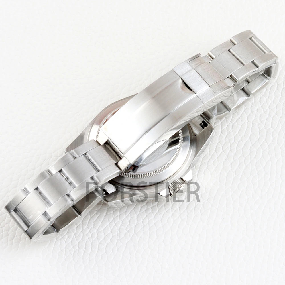 EXP 39mm NH35 Case GMT Bezel Sapphire Glass 316L Stainless steel Waterproof for Explorer Watch Case NH34 NH35 NH36 movement